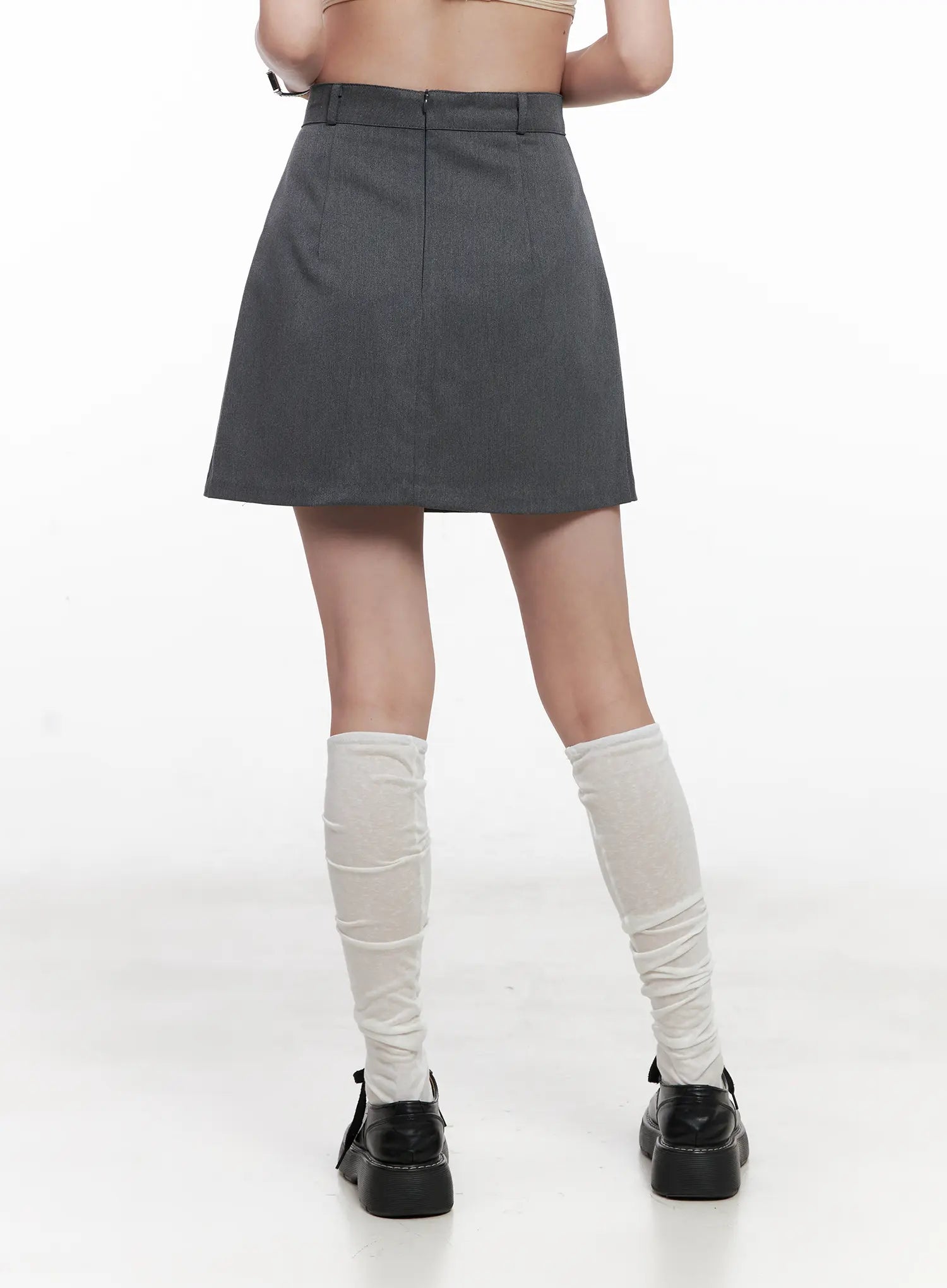 Classic Pleated Mini A-Line Skirt CL524