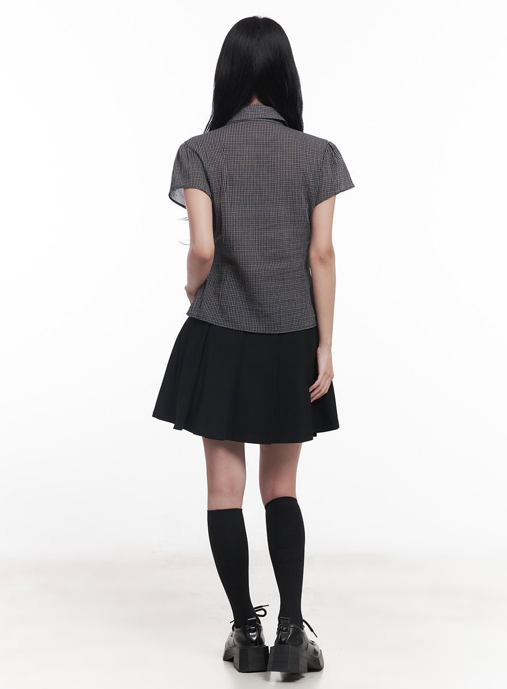 Classic Pleated Midi Skirt CY526